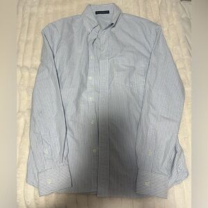 Brandy Melville Light Blue Striped Button Up